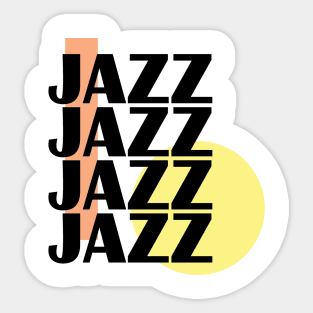 jazz color logo Sticker